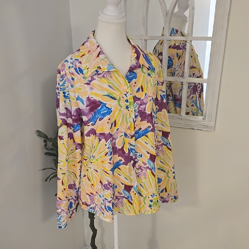 Floral Multicolor Women's Top